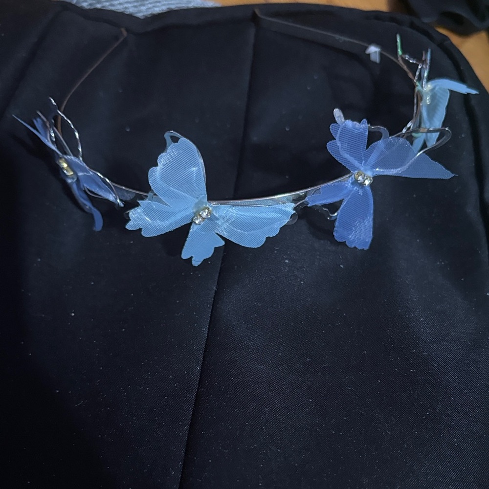Delicate Silver Butterfly Headband - Women Accessories